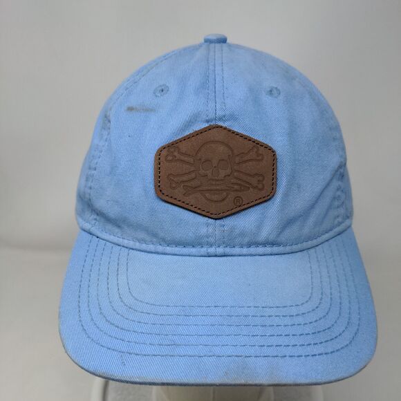 Calcutta Slideback Hat Blue OSFM Adjustable Patch Logo Vented Holes 6 Panel - Picture 2 of 8